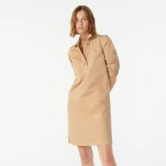 J. Crew Dresses & Skirts - J. Crew Utility Shirt Dress Broken-in chino 100% Cotton size XS